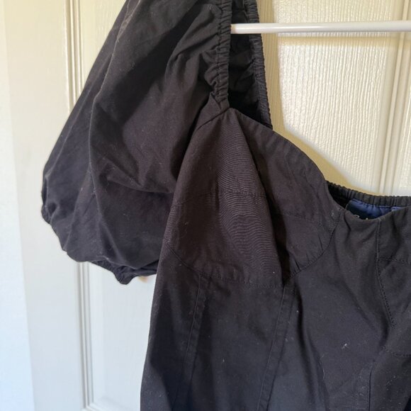 Crop Puff Sleeve Top - Picture 2 of 4